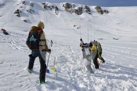 Рила планина - младежи - обучение по лавинна безопасност
