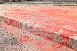 Посолство на Русия - разлята червена боя