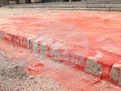 Посолство на Русия - разлята червена боя