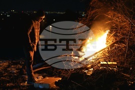 Село Лозен - месни заговезни - огън