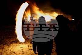 Село Лозен - месни заговезни - огън