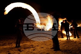 Село Лозен - месни заговезни - огън