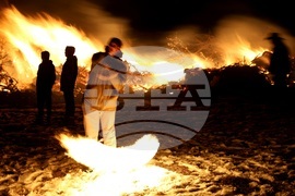 Село Лозен - месни заговезни - огън