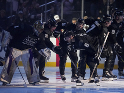 California Fires Charity Game Hockey