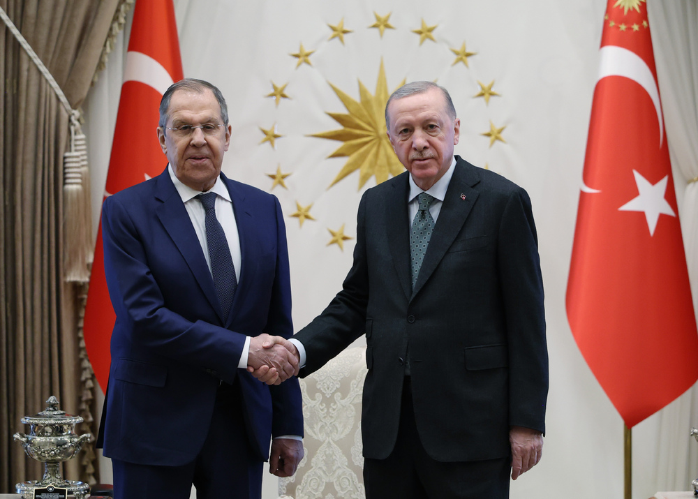 Turkiye's President Erdogan Meets Russia's Foreign Minister Lavrov in Ankara for Talks on Ukraine and Regional Issues