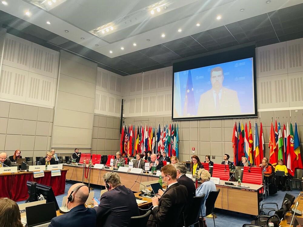 Foreign Minister Georgiev Participates in OSCE Permanent Council Meeting on 3rd Anniversary of Ukraine War 