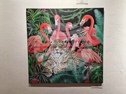 Елена и Стефания от Tornado Twins представят своя изложба в столичната галерия Port.A. Снимка: Емануел Смърков/БТА