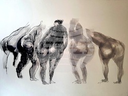 Творба от изложбата на Марко Марков „Ухание на жена“. Снимка: Галерия „Българи“