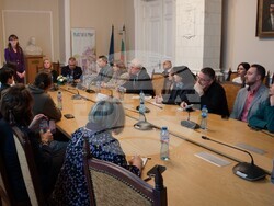 За силата на културната дипломация говори на лекция в БАН посланикът на Хърватия у нас Ясна Огняновац. Снимка: БАН