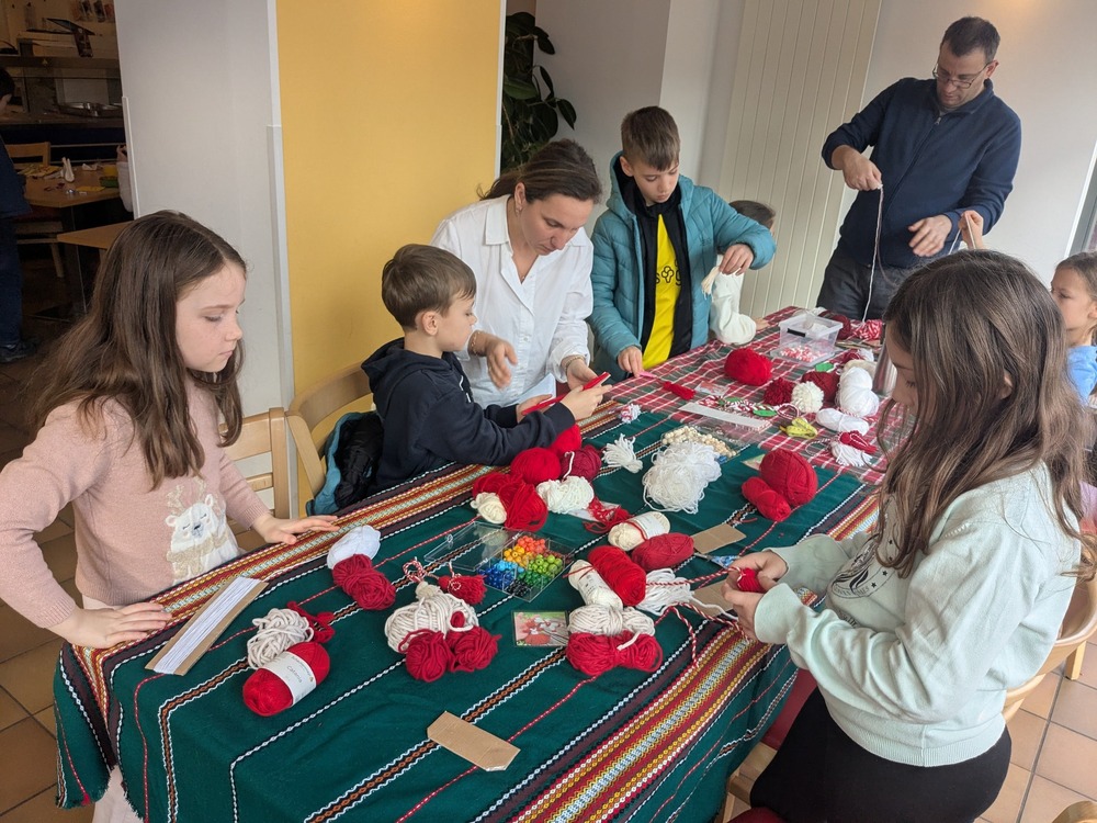 Работилничка за мартеници „Пижо и Пенда“ се състоя в Българското неделно училище „Аз Буки Веди” в Кьолн