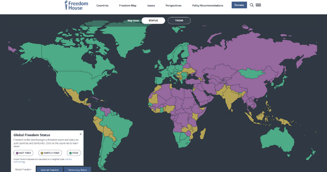 Bulgaria Scores 77 out of 100 in Freedom House Freedom Report 2025, Global Freedom Declines for 19th Year