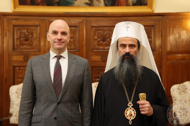 Patriarch Daniil Meets with UK Ambassador to Bulgaria