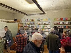 Йордан Д. Радичков представя новия си роман „Дървеният костюм“- Снимка: Емануел Смърков/БТА