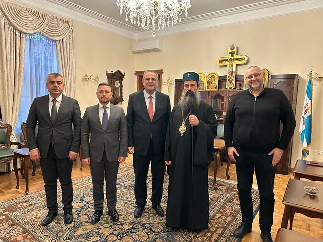 MRF's Chairman, Deputy Chairman, Parliament Deputy Chairman Meet with Patriarch Daniil