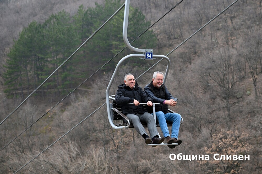 Община Сливен: Ремонтираният лифт край Сливен отново заработи