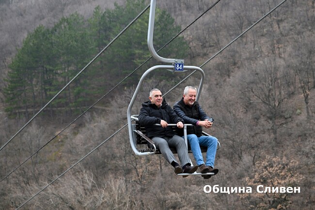 Община Сливен: Ремонтираният лифт край Сливен отново заработи