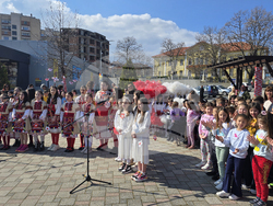 Петрич - Четвърто основно училище „Христо Смирненски” - посрещане на Баба Марта