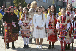 Петрич - Четвърто основно училище „Христо Смирненски” - посрещане на Баба Марта