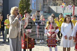 Петрич - Четвърто основно училище „Христо Смирненски” - посрещане на Баба Марта