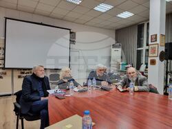 Книгата „Песента Вапцаров“ слага венец на една от главните теми в работата ми, каза Йордан Каменов. Снимка: Гергана Николова / БТА