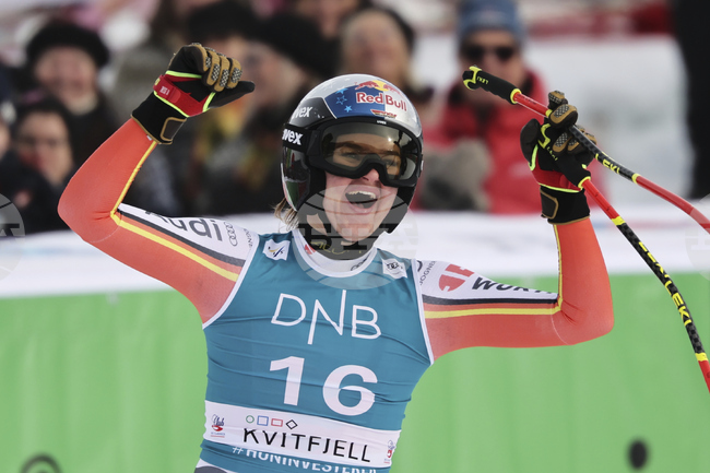 Германката Емма Айхер спечели спускането в Квитфиел за първата си победа в Световната купа по ски алпийски дисциплини