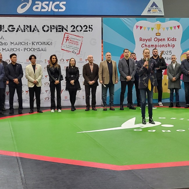 Стефка Костадинова откри големия таекуондо турнир "България оупън"