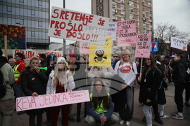Сърбия - Ниш - протест