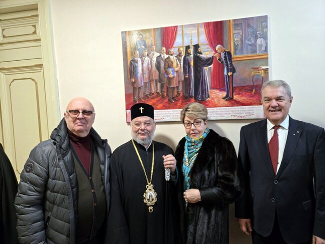 Румен Петков и Н.Пр. Елеонора Митрофанова се срещнаха със Старозагорския митрополит Киприян
