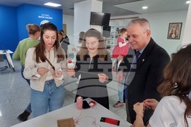 Турция - Национален пресклуб на БТА Анкара - работилница за мартеници