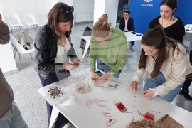 Турция - Национален пресклуб на БТА Анкара - работилница за мартеници