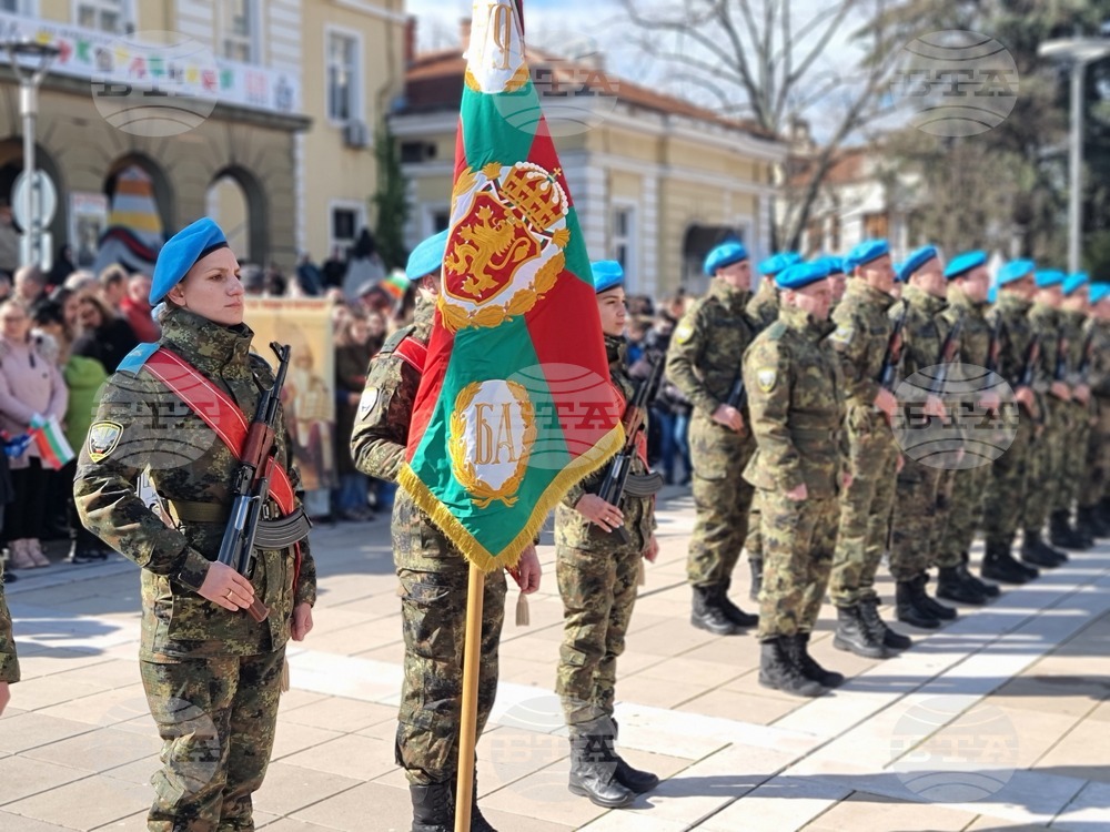 Ямбол отбеляза 147 години от Освобождението на България с тържествен военен ритуал, шествие и поклонение пред загиналите за свободата