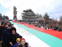 Панагюрище - Трети март - 110-метрово национално знаме