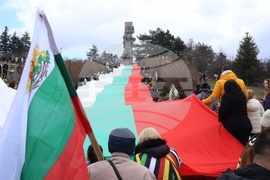 Панагюрище - Трети март - 110-метрово национално знаме