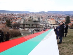 Панагюрище - Трети март - 110-метрово национално знаме