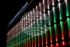 Българска телеграфна агенция - фасада - осветление - 3 март