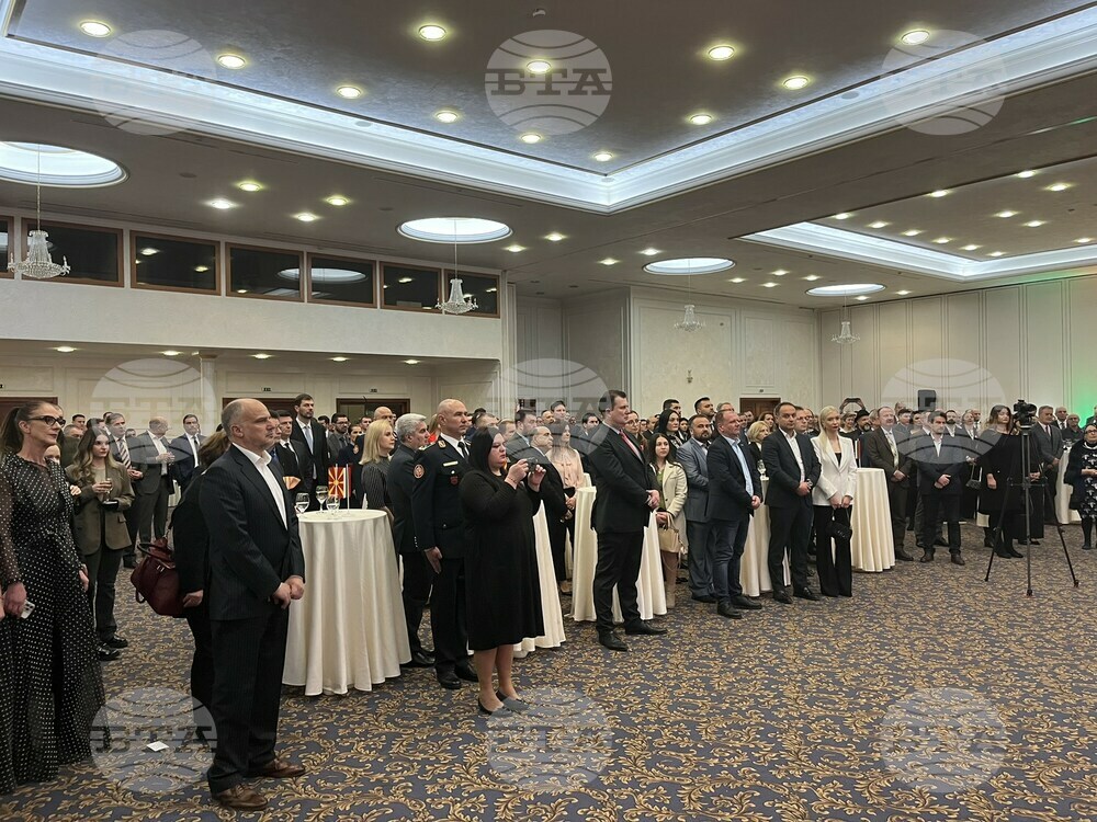 Bulgarian Embassy in Skopje Marks Bulgaria's National Day with Reception