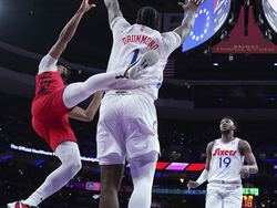 Trail Blazers 76ers Basketball