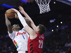 Trail Blazers 76ers Basketball