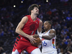 Trail Blazers 76ers Basketball