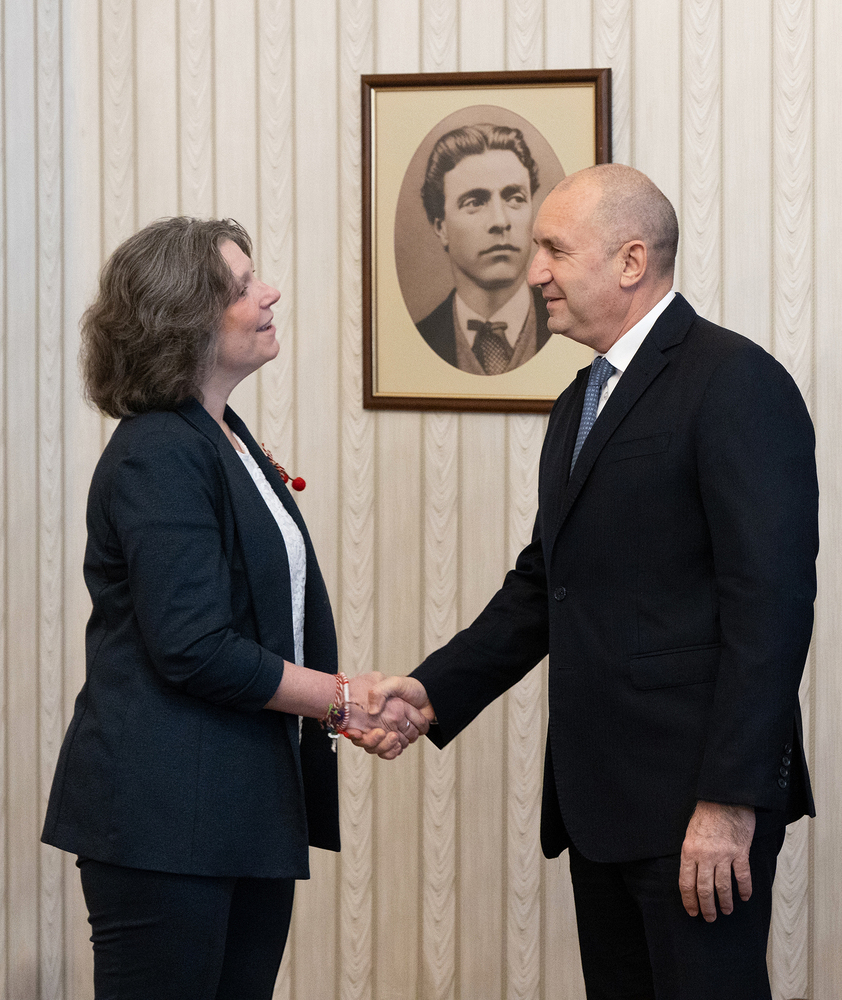 President Radev Confers with US Chief of Mission Falatko