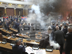Serbia Parliament Injuries
