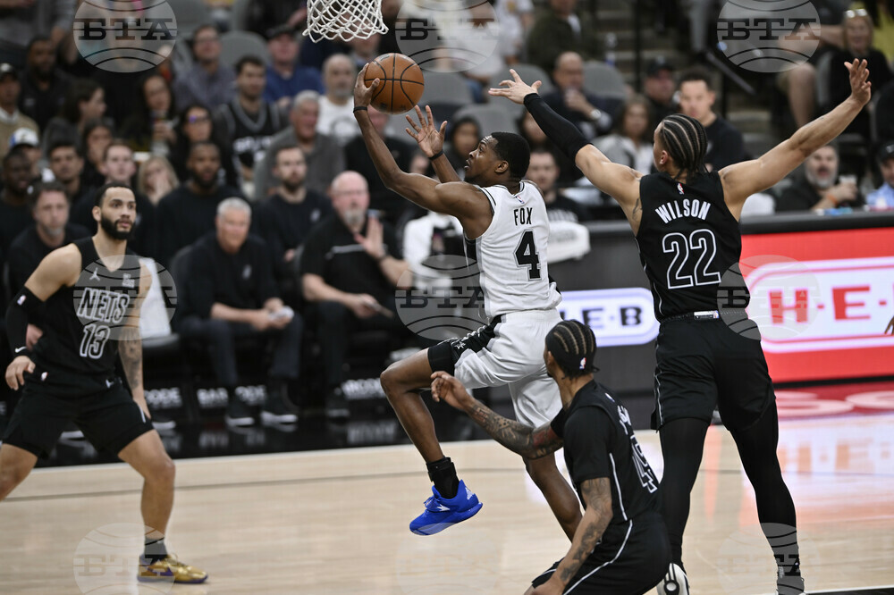 Nets Spurs Basketball