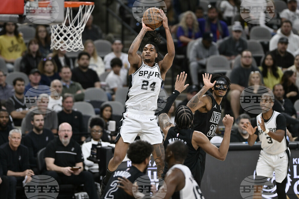 Nets Spurs Basketball