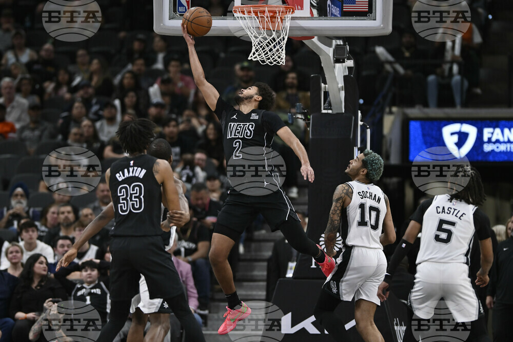 Nets Spurs Basketball