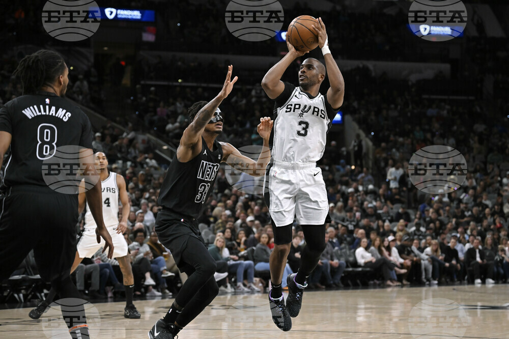 Nets Spurs Basketball