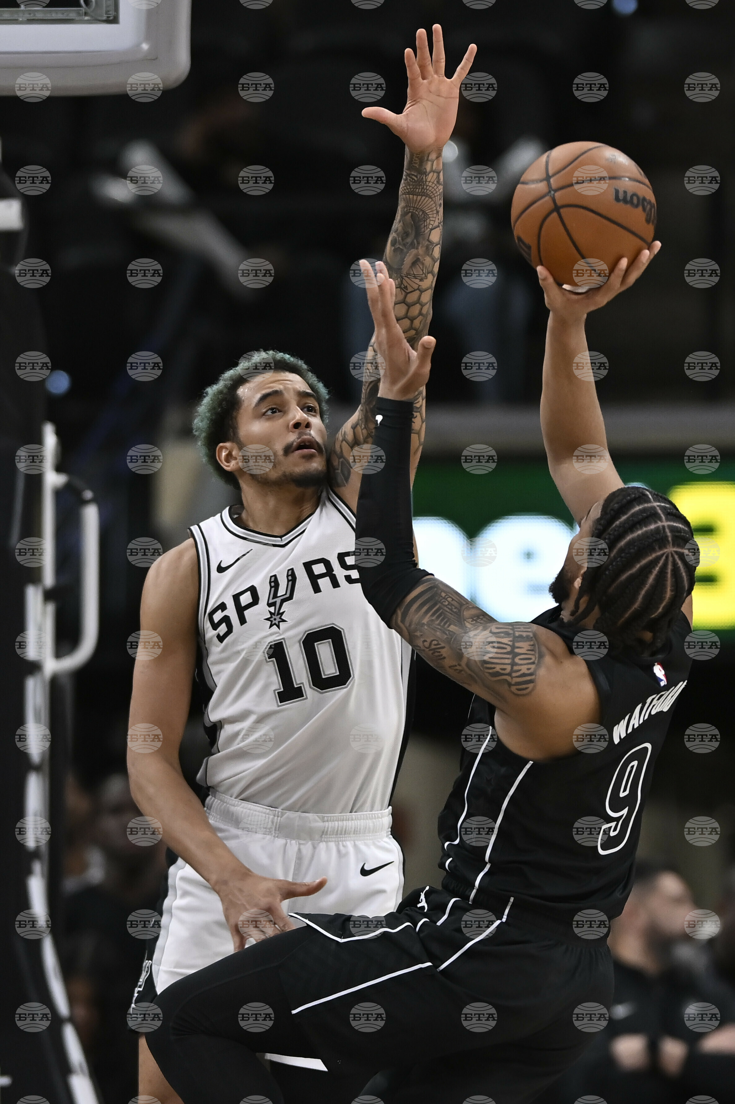Nets Spurs Basketball