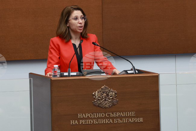 Искра Михайлова от „Възраждане“ беше отстранена от пленарното заседание и беше дадена почивка