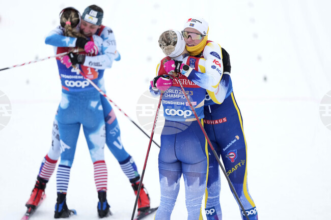 Швеция и Норвегия спечелиха отборните титли в спринта в ски бягането на световното първенство по ски северни дисциплини в Трондхайм