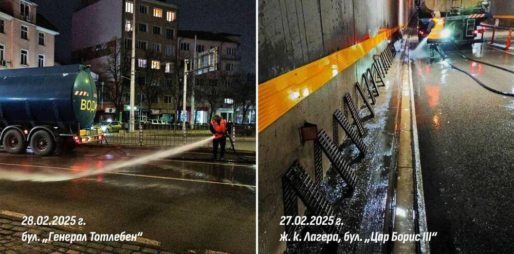 Тази нощ започва поетапно миене на Южната дъга в София