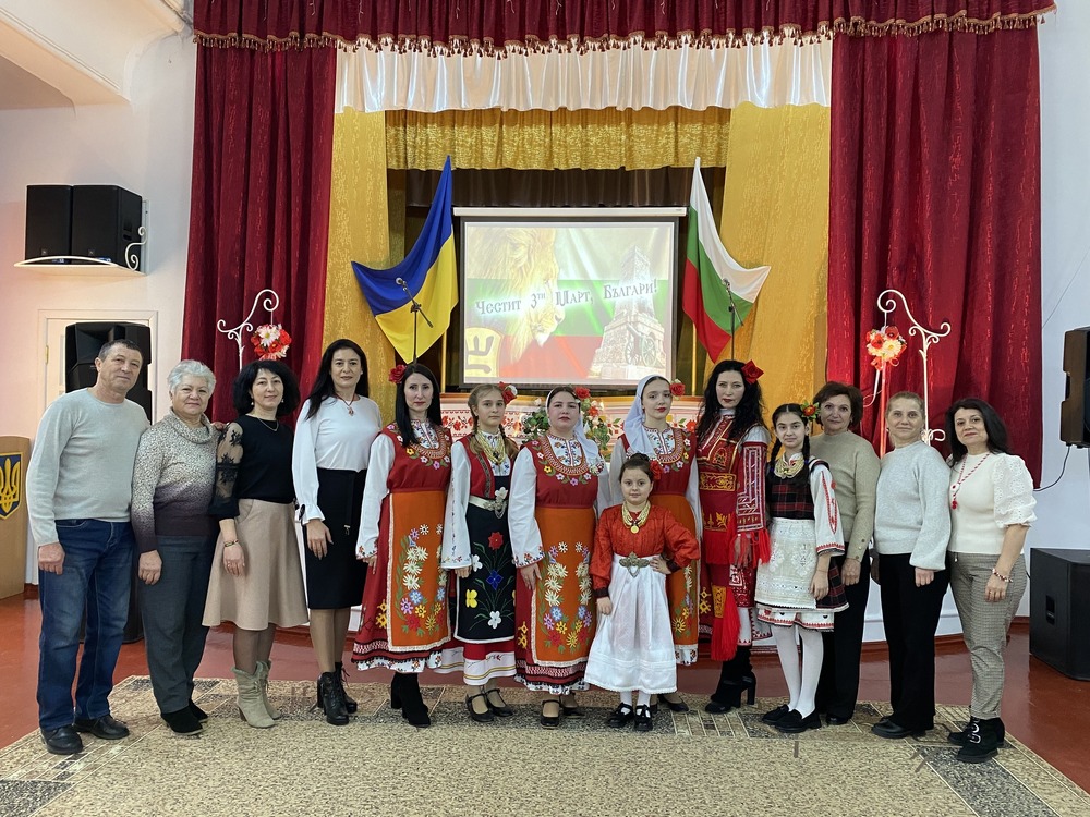 Центърът за българска култура в Болград почете 147 години от Освобождението на България с церемония по полагане на цветя и концерт